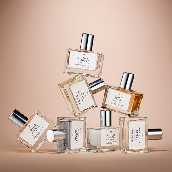 STEP 04 - Have fun with fragrance layering! The possibilities are endless when you layer scents. Mix & match to create a custom scent just for you.