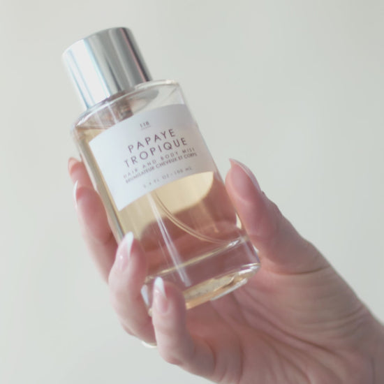 STEP 01 - This perfume mist has a lighter fragrance concentration than our Eau de Parfum and is meant to be applied liberally all over the body.