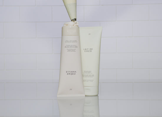 STEP 04 - WARNING: Do not eat, no matter how delicious it smells! For external, personal use only. Not intended for facial use. Do not ingest. Avoid contact with eyes, broken or irritated skin. Discontinue use if skin irritation persists. Keep out of reach of children.